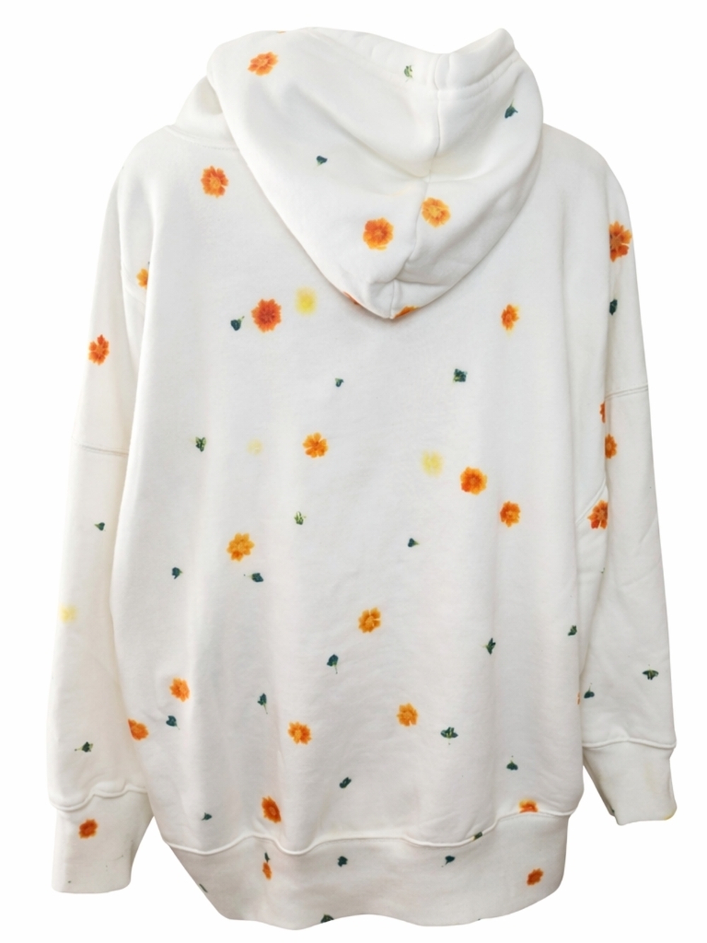 Free People Movement x Dykween Floral Hoodie Oversized Cream Sweatshirt Boho FP - Picture 3 of 9